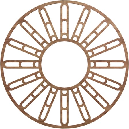 Ekena Millwork Hale Wood Fretwork Pierced Ceiling Medallion, Walnut, 26"OD x 9 1/2"ID x 3/8"T CMWP26X26X0375HHWA